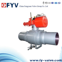 API6d Long Connection Full Welded Ball Valve with Pneumatic